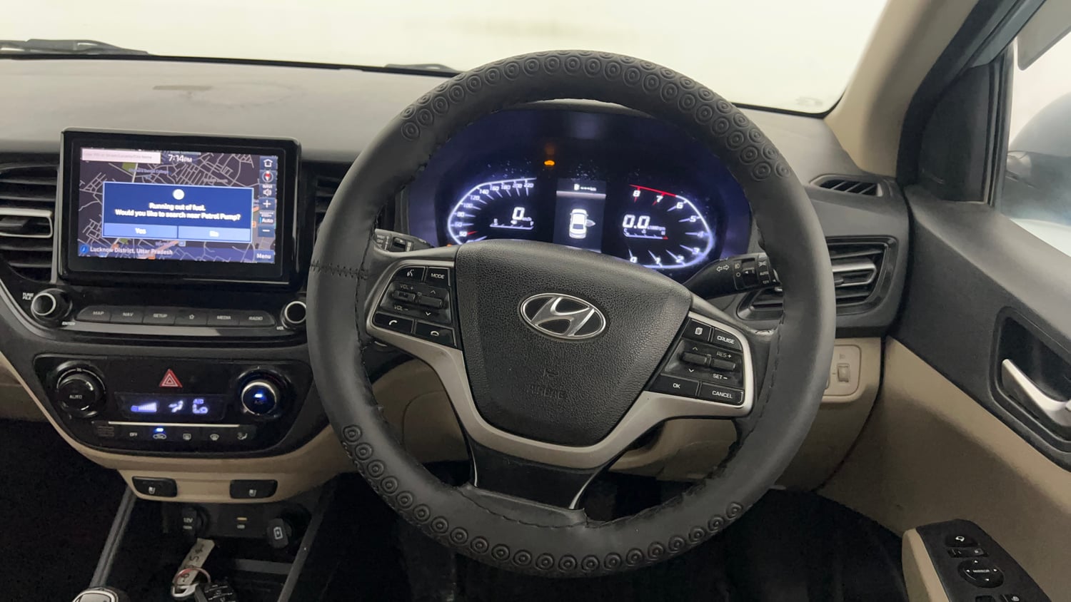 Used 2021 Hyundai Verna SX (O)1.5 MPi Petrol+ CNG (Outside Fitted) Cng Manual interior STEERING VIEW