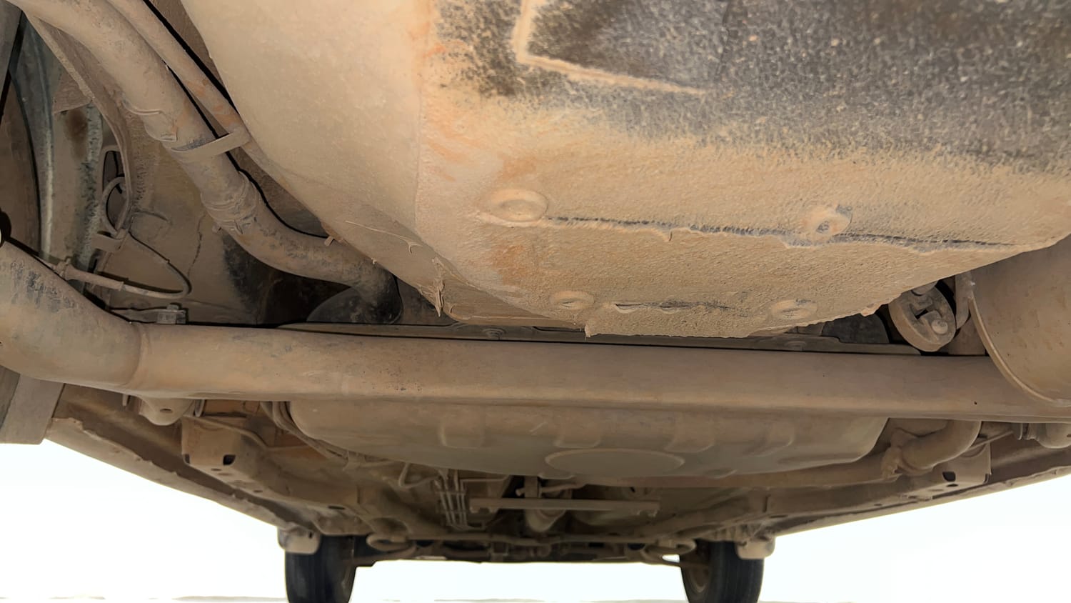 Used 2017 Tata Tiago Revotron XZA Petrol Automatic extra REAR UNDERBODY VIEW (TAKEN FROM REAR)