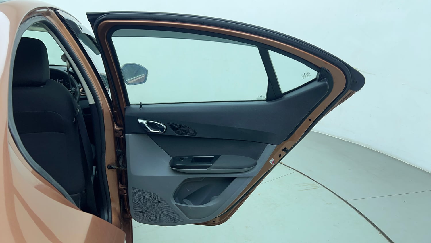Used 2018 Tata Tigor Revotron XZA Petrol Automatic interior RIGHT REAR DOOR OPEN VIEW