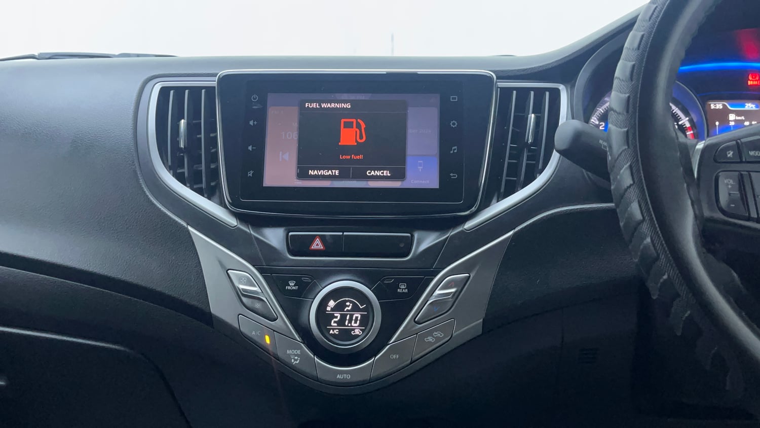 Used 2022 Maruti Suzuki Baleno Zeta Petrol Manual interior MUSIC SYSTEM & AC CONTROL VIEW