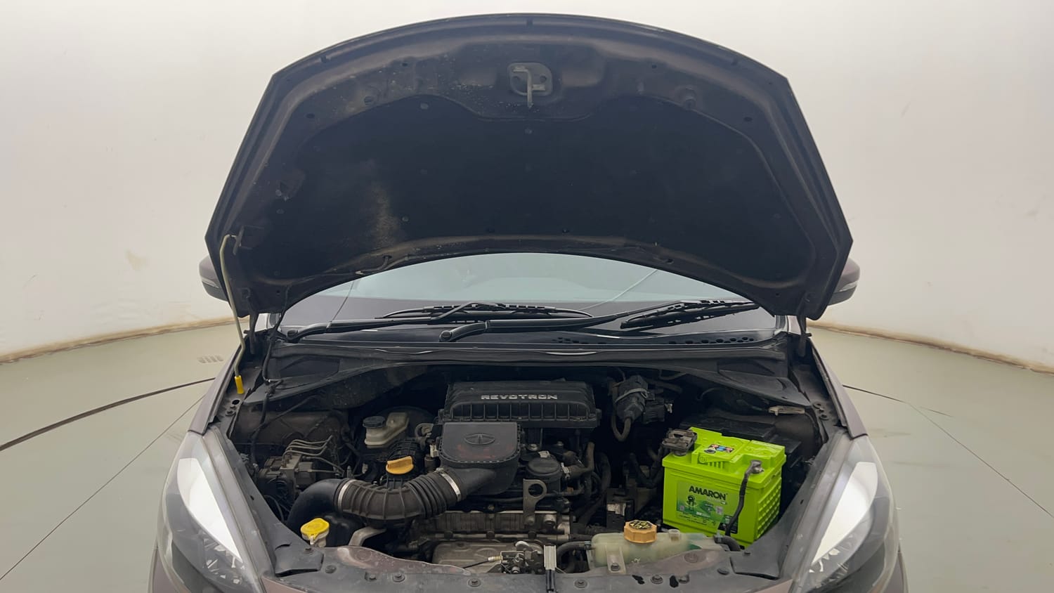 Used 2018 Tata Tigor Revotron XZA Petrol Automatic engine ENGINE & BONNET OPEN FRONT VIEW