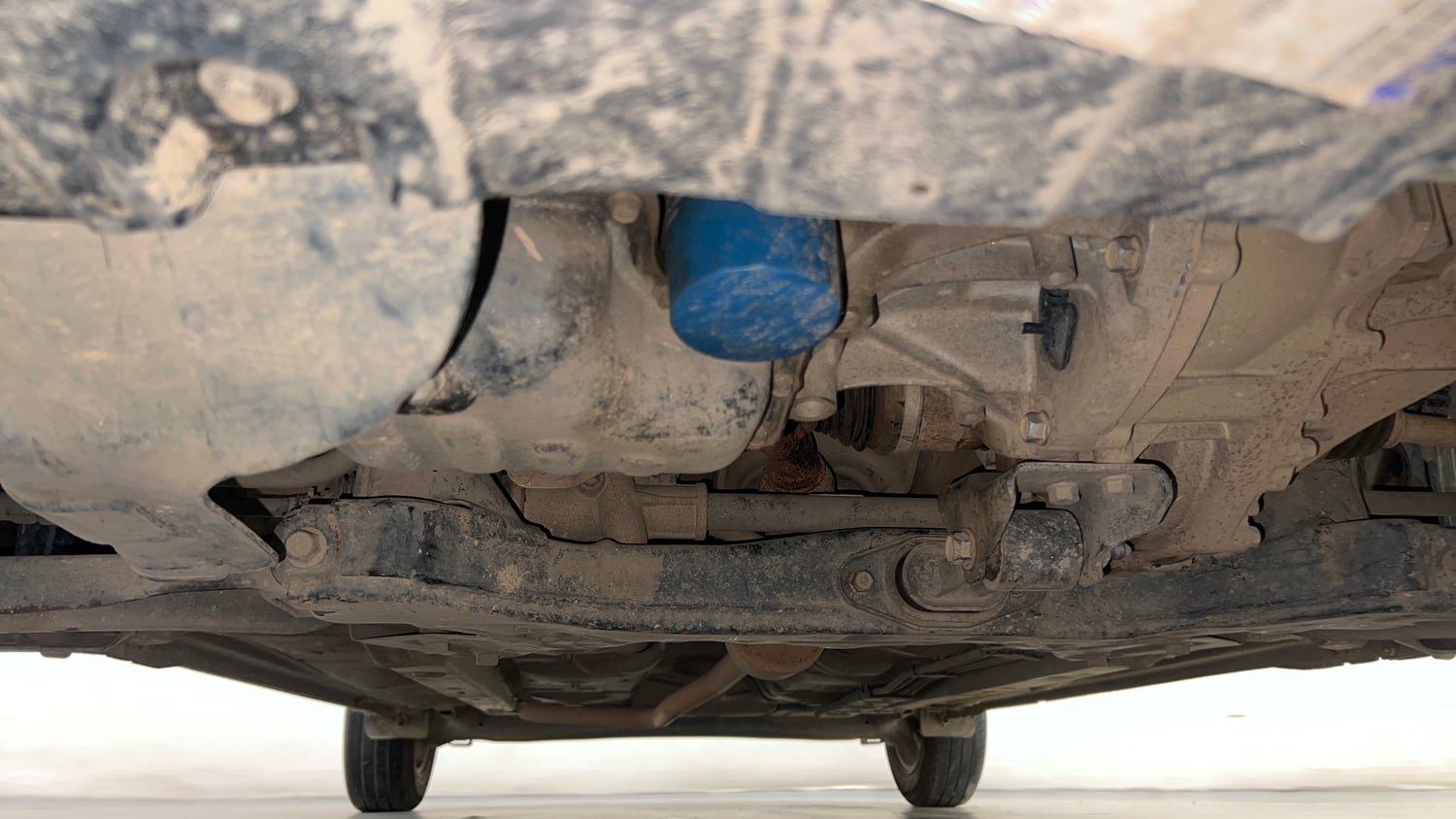 Used 2021 Hyundai Grand i10 Nios Sportz 1.2 Kappa VTVT Petrol Manual extra FRONT LEFT UNDERBODY VIEW