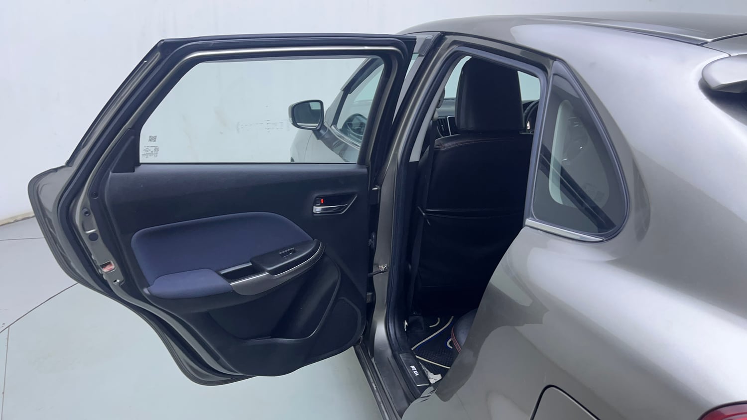 Used 2022 Maruti Suzuki Baleno Zeta Petrol Manual interior LEFT REAR DOOR OPEN VIEW