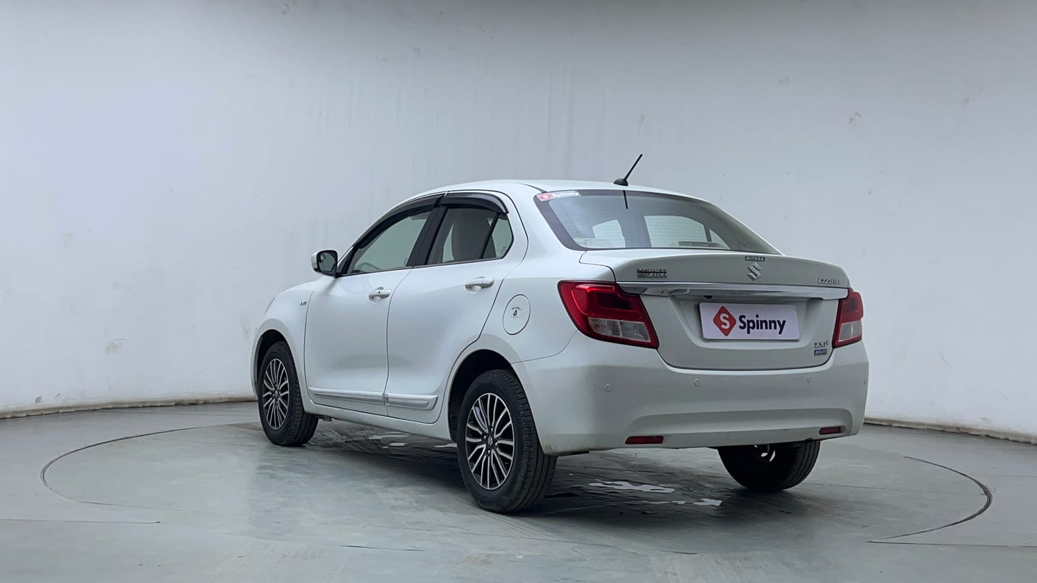 Used 2018 Maruti Suzuki Dzire ZXi Plus AMT Petrol Automatic exterior LEFT REAR CORNER VIEW