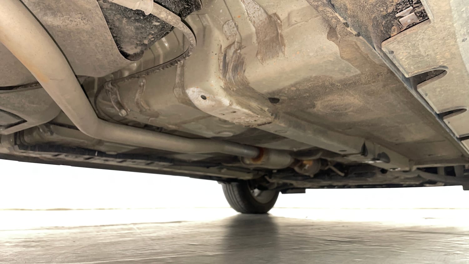 Used 2026 Hyundai Exter 1.2 Kappa Petrol AMT HX 3 Petrol Automatic extra REAR RIGHT UNDERBODY VIEW