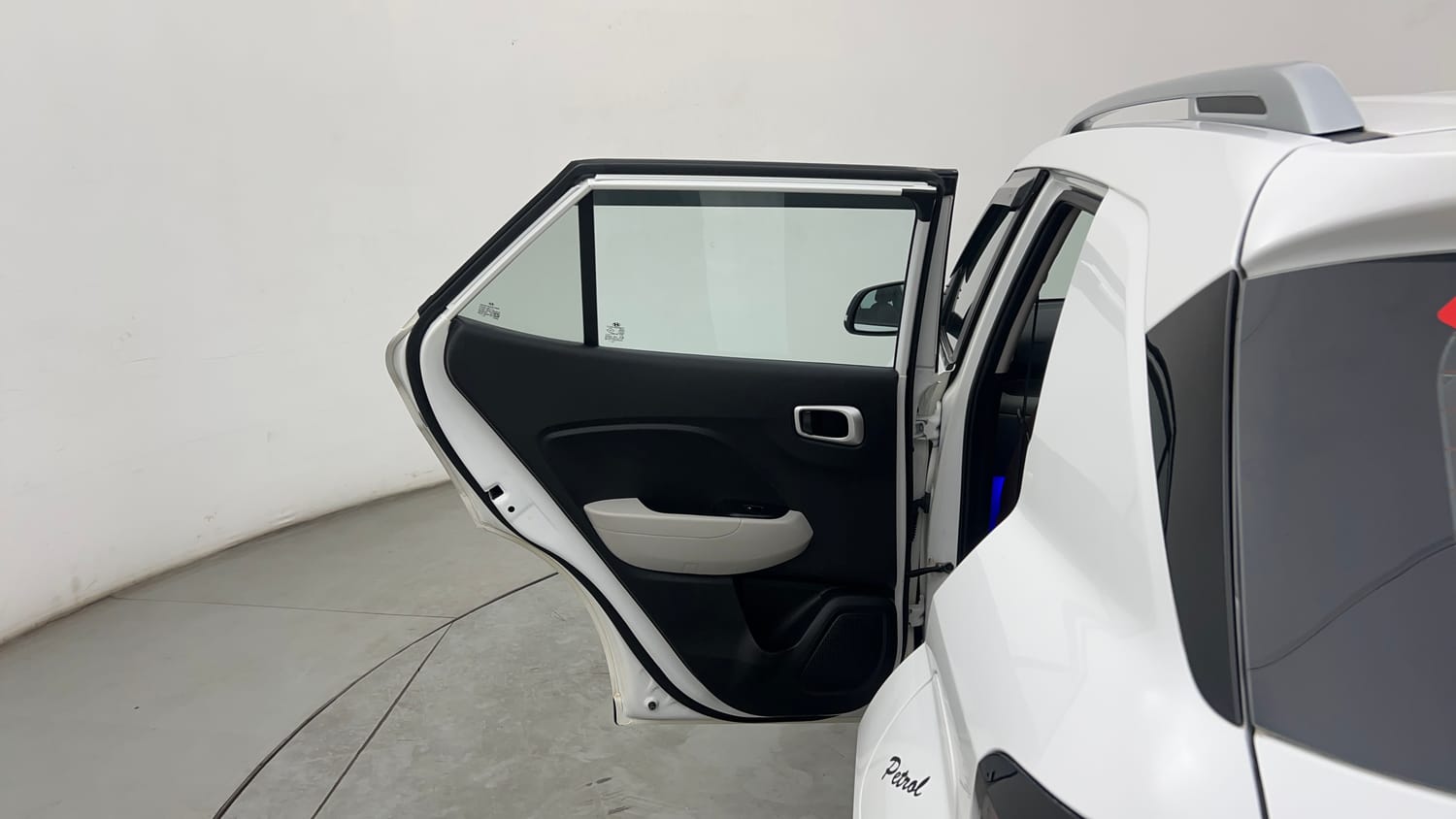 Used 2023 Hyundai Venue SX 1.2 Petrol Petrol Manual interior LEFT REAR DOOR OPEN VIEW