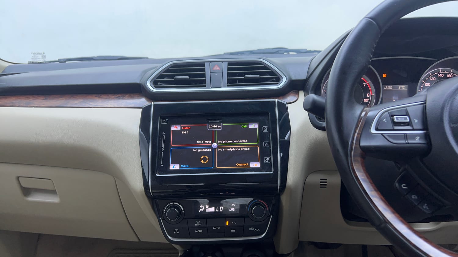 Used 2017 Maruti Suzuki Dzire ZXi Plus AMT Petrol Automatic interior MUSIC SYSTEM & AC CONTROL VIEW