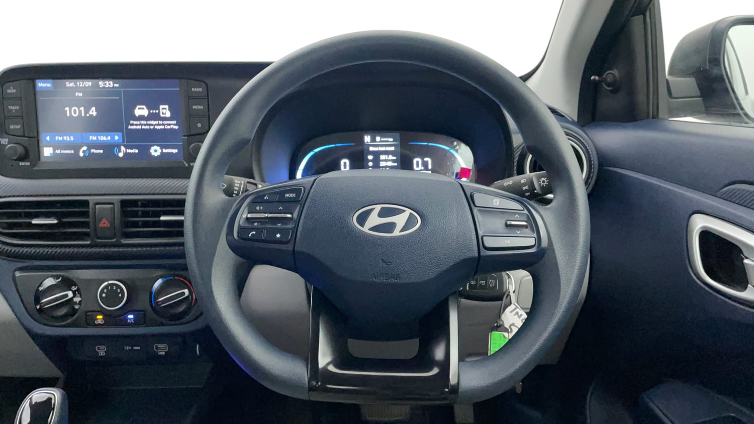 Used 2026 Hyundai Exter 1.2 Kappa Petrol AMT HX 3 Petrol Automatic interior STEERING VIEW