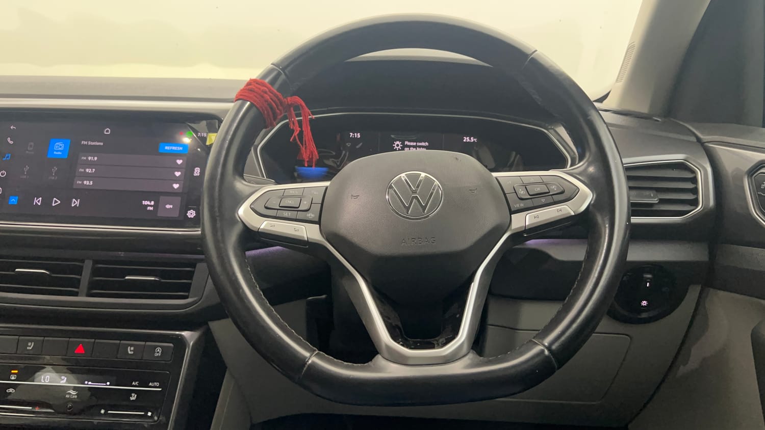 Used 2022 Volkswagen Taigun Topline 1.0 TSI MT Petrol Manual interior STEERING VIEW