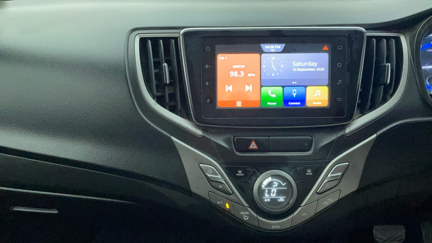 Used 2021 Maruti Suzuki Baleno Zeta Automatic Petrol Automatic interior MUSIC SYSTEM & AC CONTROL VIEW