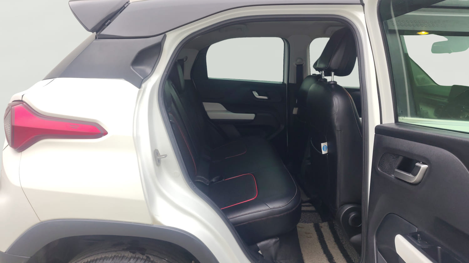 Used 2022 Tata Punch Creative Dual Tone Petrol Manual interior RIGHT SIDE REAR DOOR CABIN VIEW