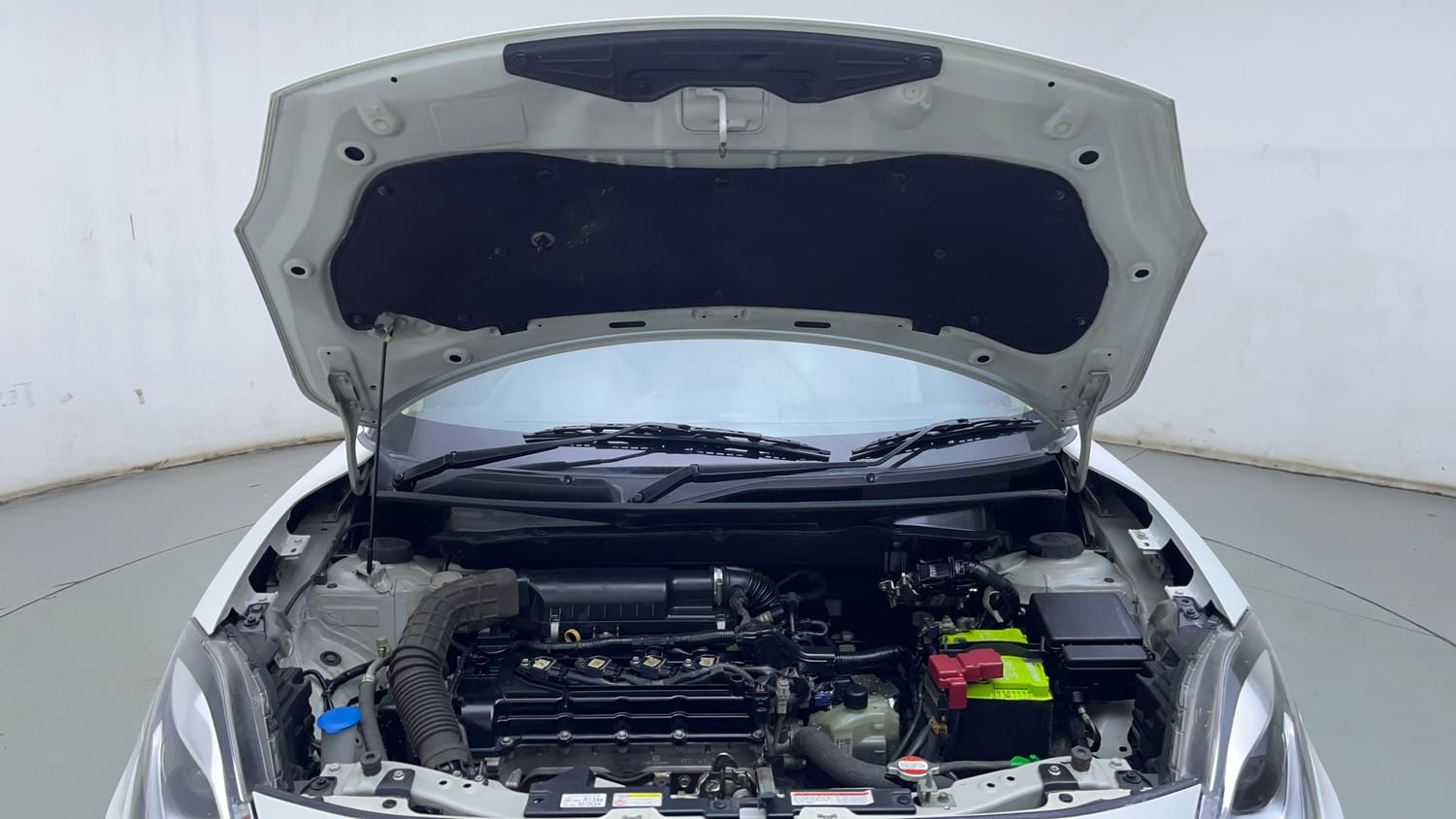 Used 2018 Maruti Suzuki Dzire ZXi Plus AMT Petrol Automatic engine ENGINE & BONNET OPEN FRONT VIEW