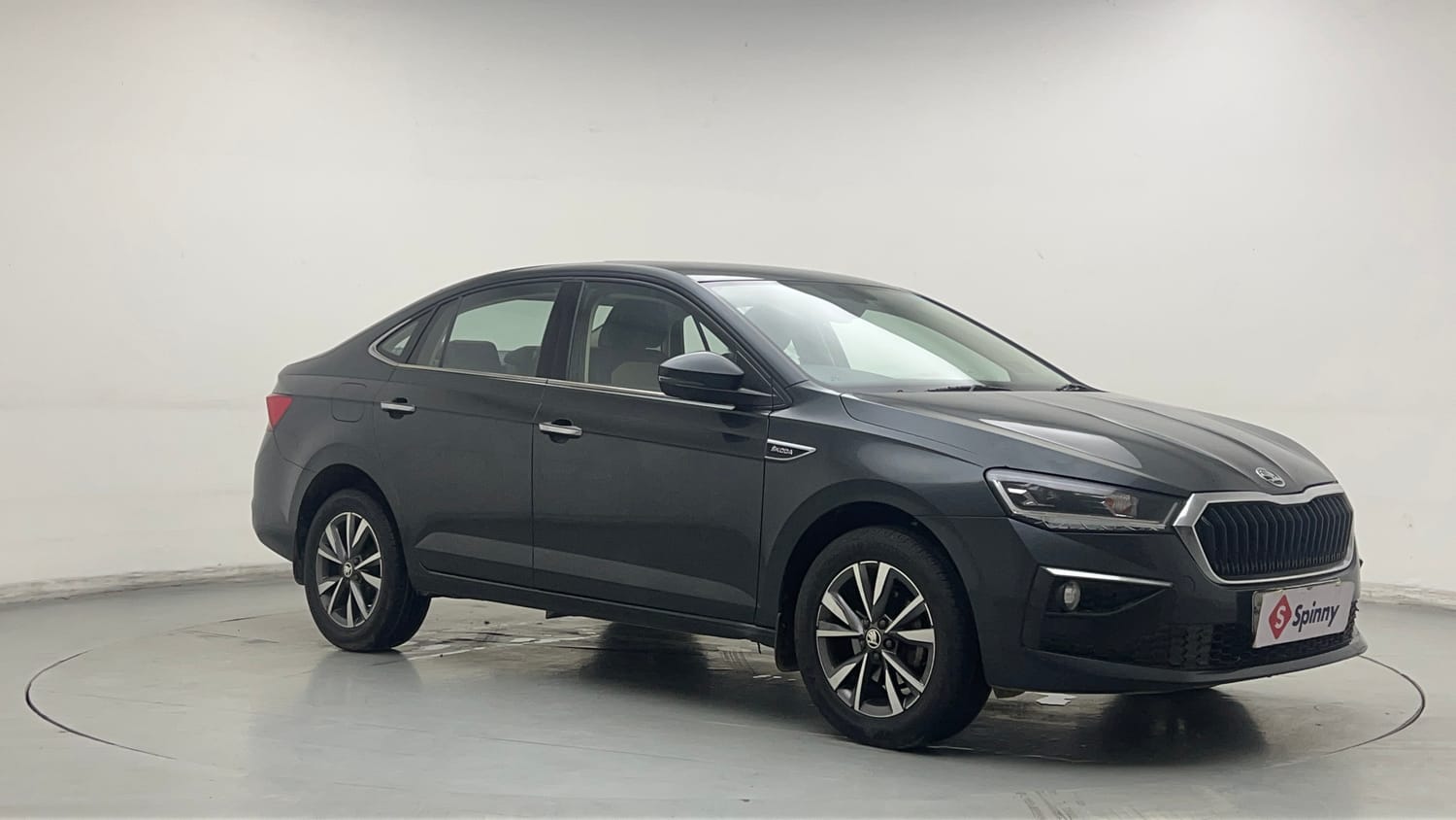 Used 2023 Skoda Slavia Style 1.0L TSI MT Petrol Manual exterior RIGHT FRONT CORNER VIEW