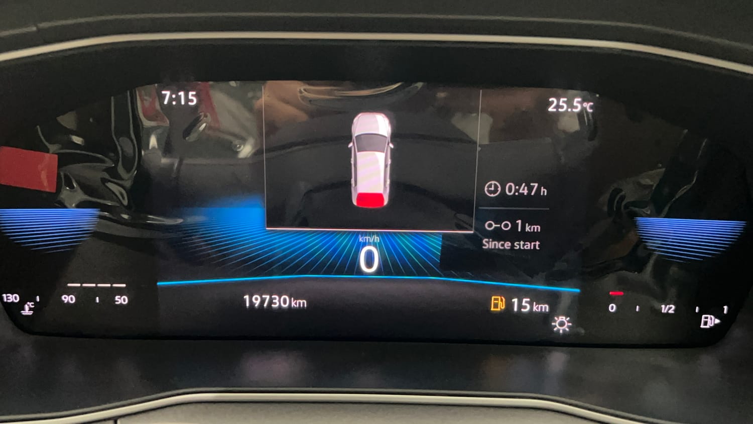 Used 2022 Volkswagen Taigun Topline 1.0 TSI MT Petrol Manual interior CLUSTERMETER VIEW