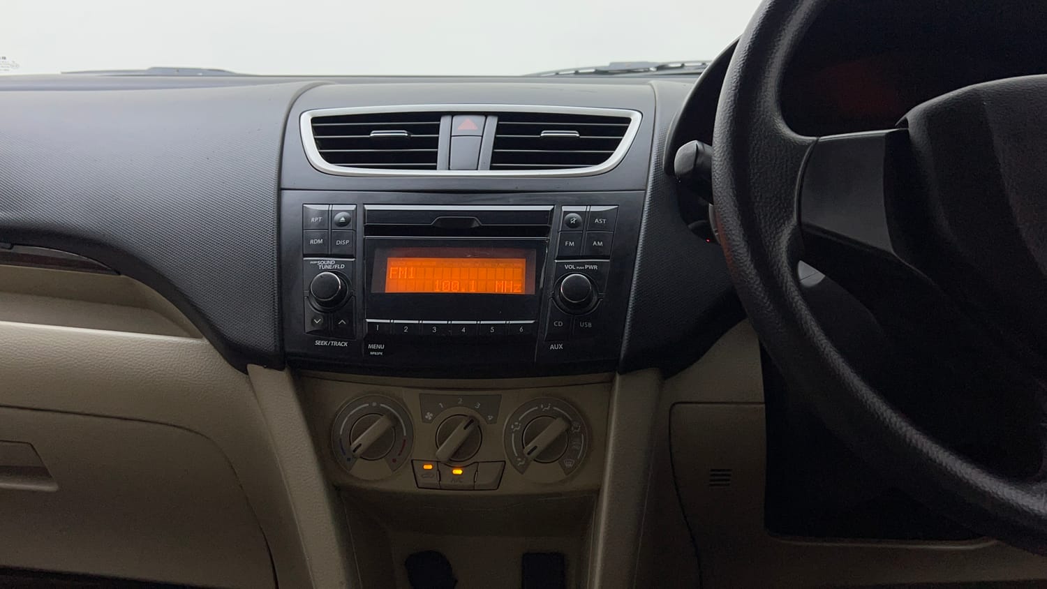 Used 2017 Maruti Suzuki Swift Dzire VXI Petrol Manual interior MUSIC SYSTEM & AC CONTROL VIEW