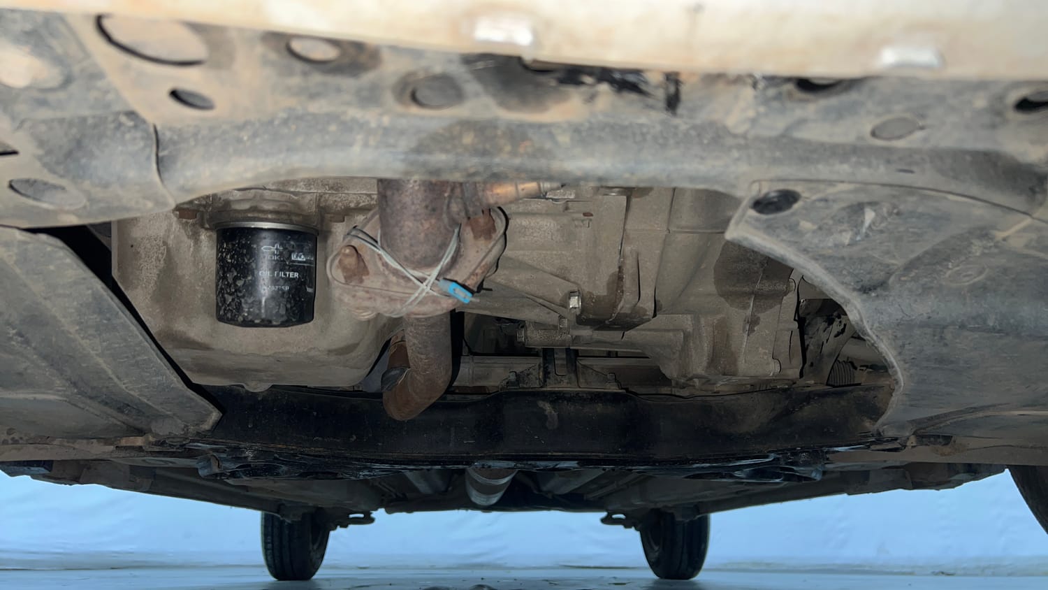 Used 2017 Maruti Suzuki Swift Dzire VXI Petrol Manual extra FRONT LEFT UNDERBODY VIEW