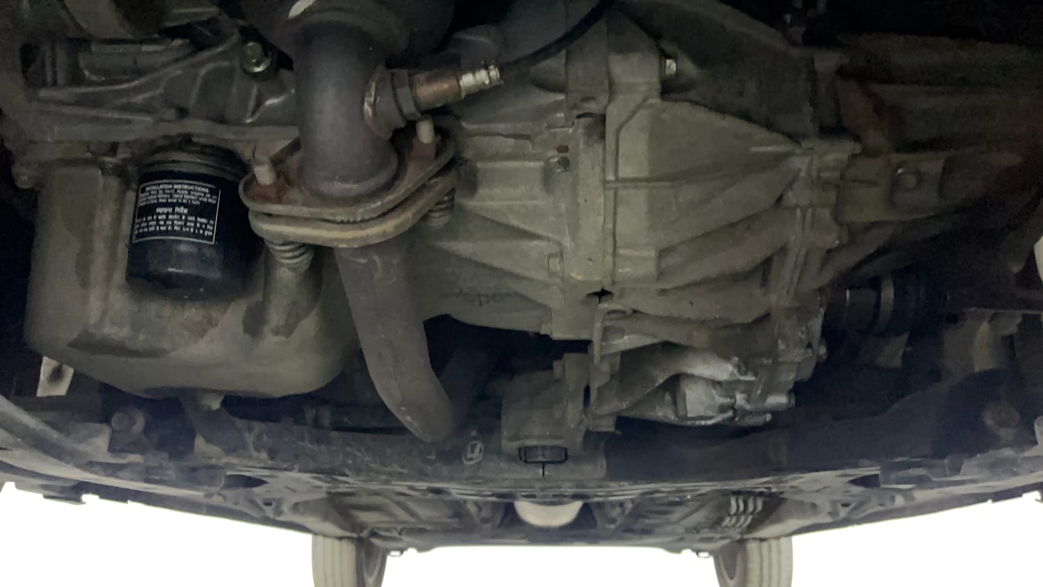 Used 2018 Maruti Suzuki Dzire ZXi Plus AMT Petrol Automatic extra FRONT LEFT UNDERBODY VIEW