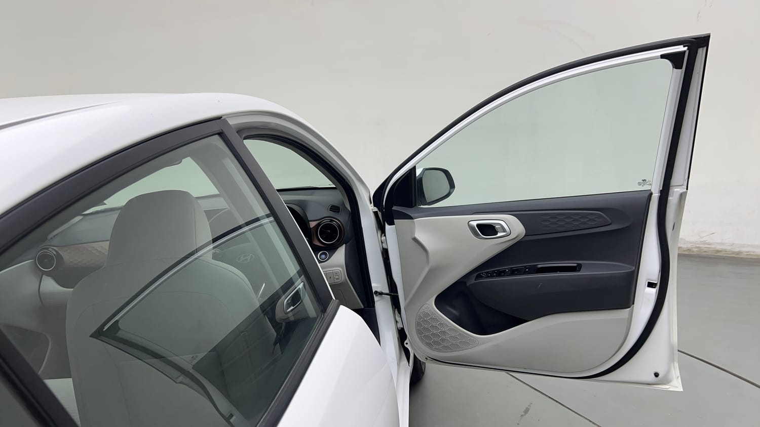 Used 2024 Hyundai Aura SX Plus 1.2 AMT Petrol Petrol Automatic interior RIGHT FRONT DOOR OPEN VIEW