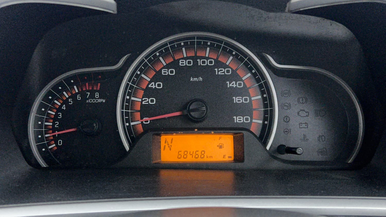 Used 2014 Maruti Suzuki Alto K10 VXi AMT Petrol Automatic interior CLUSTERMETER VIEW