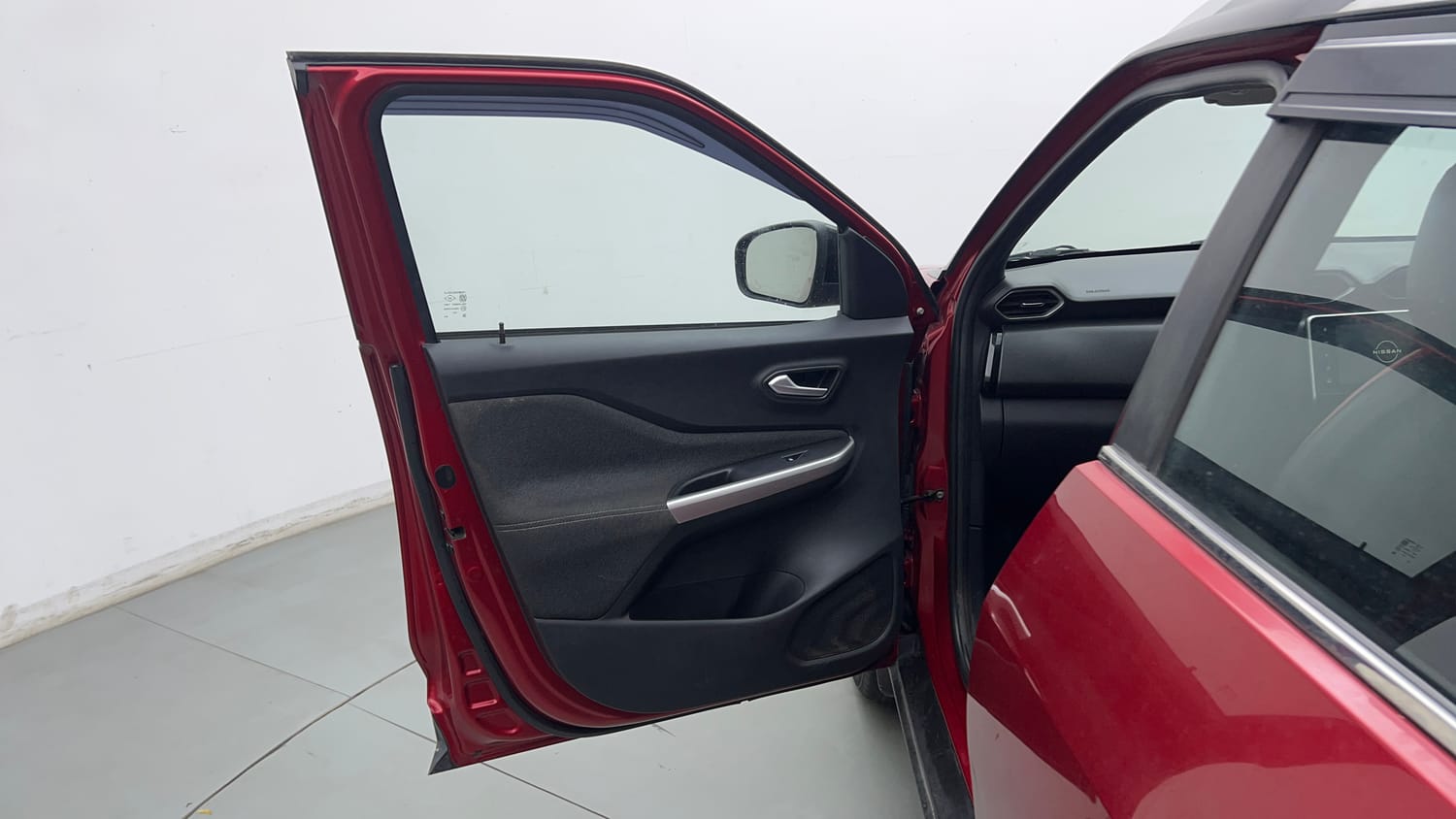 Used 2021 Nissan Magnite XV Premium Petrol + CNG(Outside Fitted) Cng Manual interior LEFT FRONT DOOR OPEN VIEW