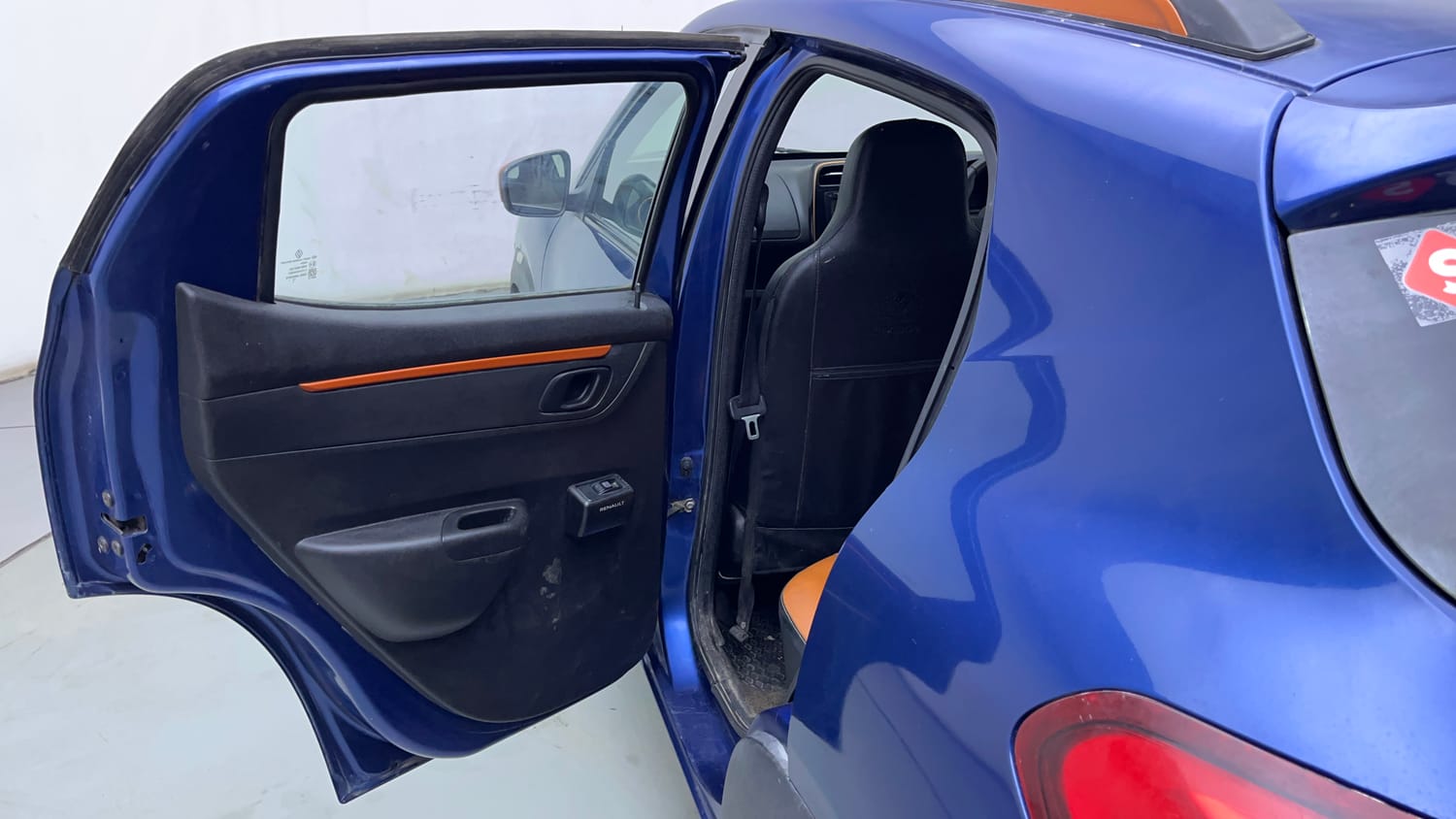 Used 2018 Renault Kwid CLIMBER 1.0 Petrol Manual interior LEFT REAR DOOR OPEN VIEW