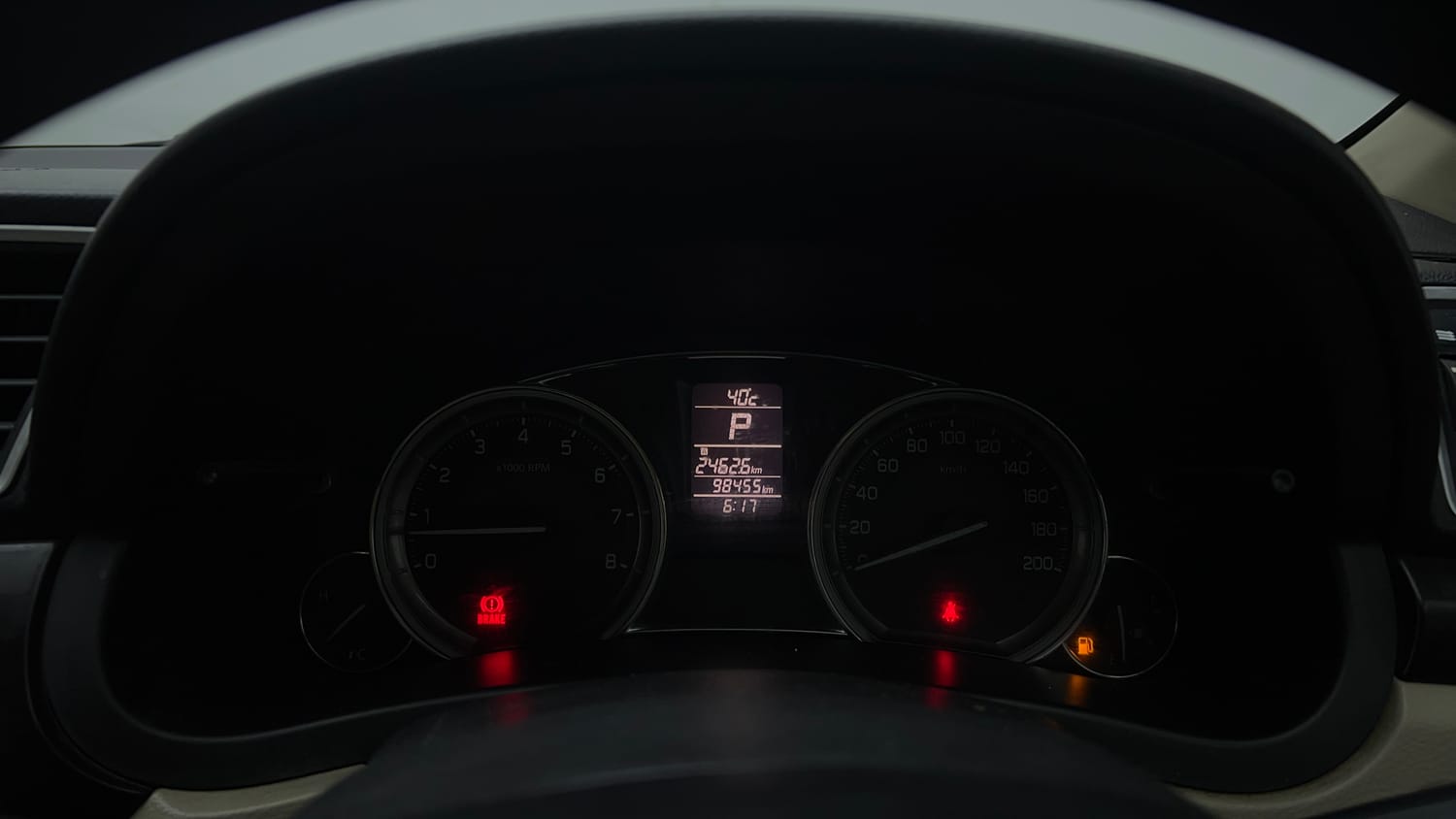 Used 2016 Maruti Suzuki Ciaz VXi+ AT Petrol Automatic interior CLUSTERMETER VIEW