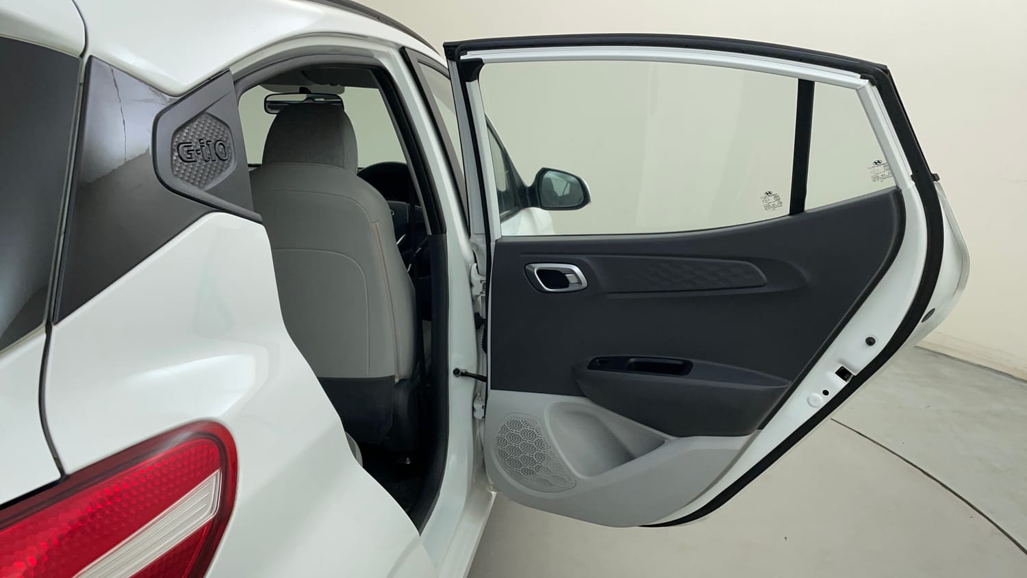 Used 2020 Hyundai Grand i10 Nios Asta 1.2 Kappa VTVT Petrol Manual interior RIGHT REAR DOOR OPEN VIEW