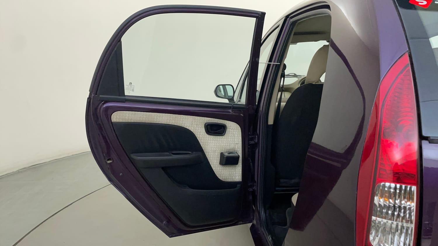 Used 2015 Tata Nano Twist XT Petrol Manual interior LEFT REAR DOOR OPEN VIEW