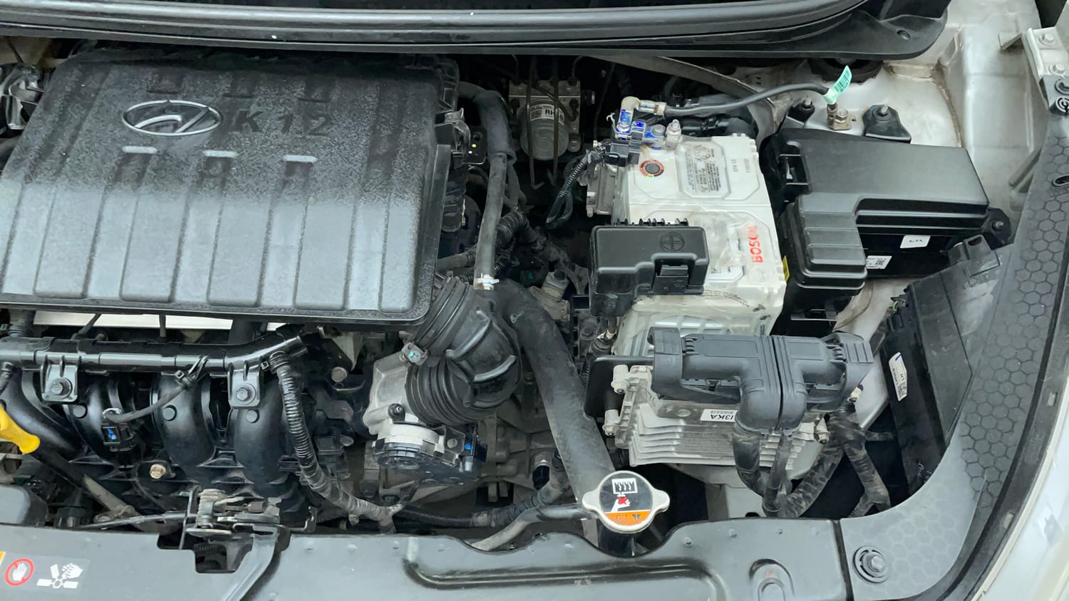 Used 2020 Hyundai Grand i10 Nios Sportz AMT 1.2 Kappa VTVT Petrol Automatic engine ENGINE LEFT SIDE VIEW