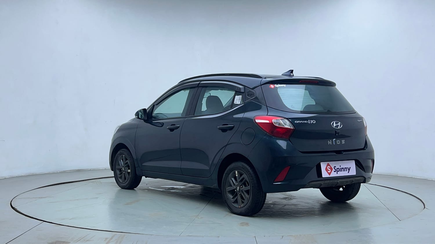 Used 2022 Hyundai Grand i10 Nios Sportz AMT 1.2 Kappa VTVT Petrol Automatic exterior LEFT REAR CORNER VIEW