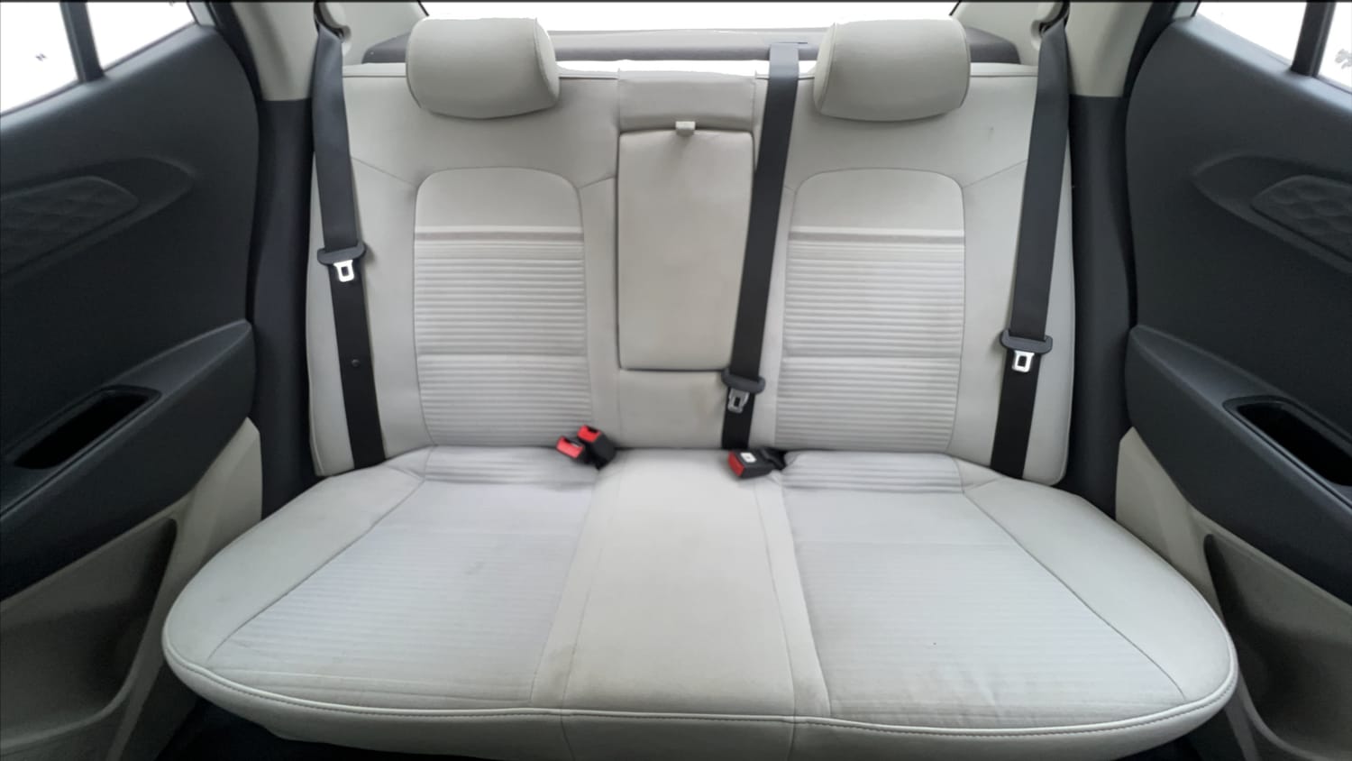 Used 2024 Hyundai Aura SX Plus 1.2 AMT Petrol Petrol Automatic interior REAR SEAT CONDITION VIEW