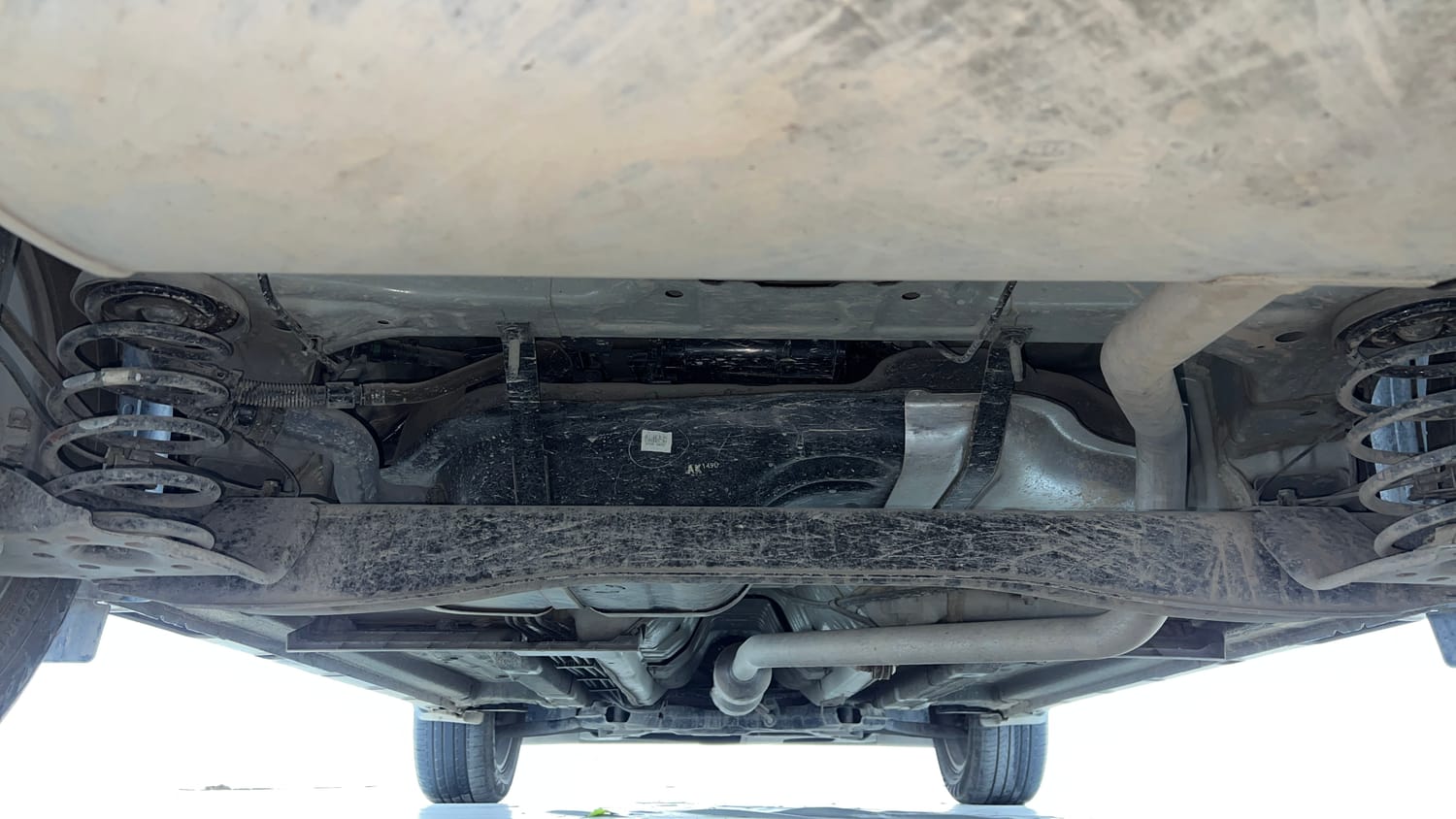 Used 2021 kia Seltos HTX 1.5 IVT Petrol Automatic extra REAR UNDERBODY VIEW (TAKEN FROM REAR)