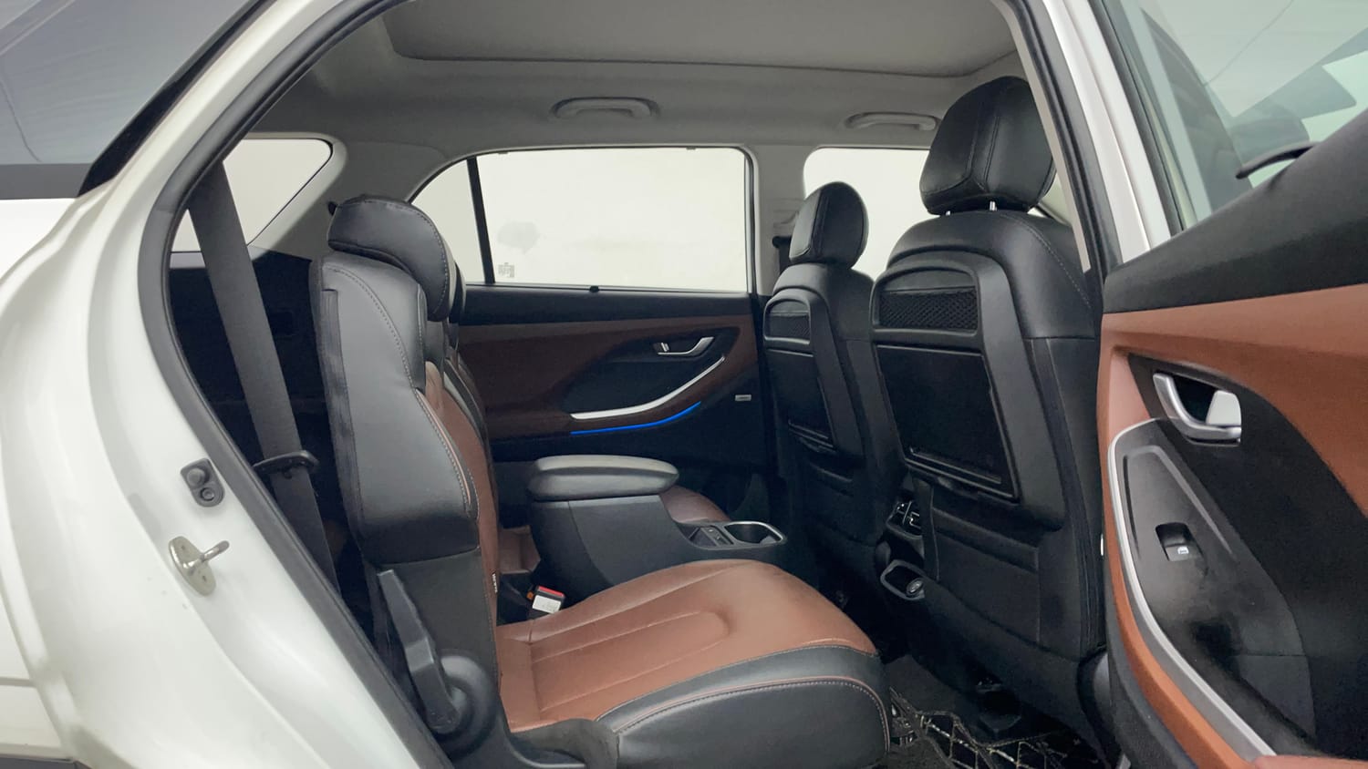 Used 2021 Hyundai Alcazar Platinum (O) 6 STR 2.0 Petrol AT Petrol Automatic interior RIGHT SIDE REAR DOOR CABIN VIEW