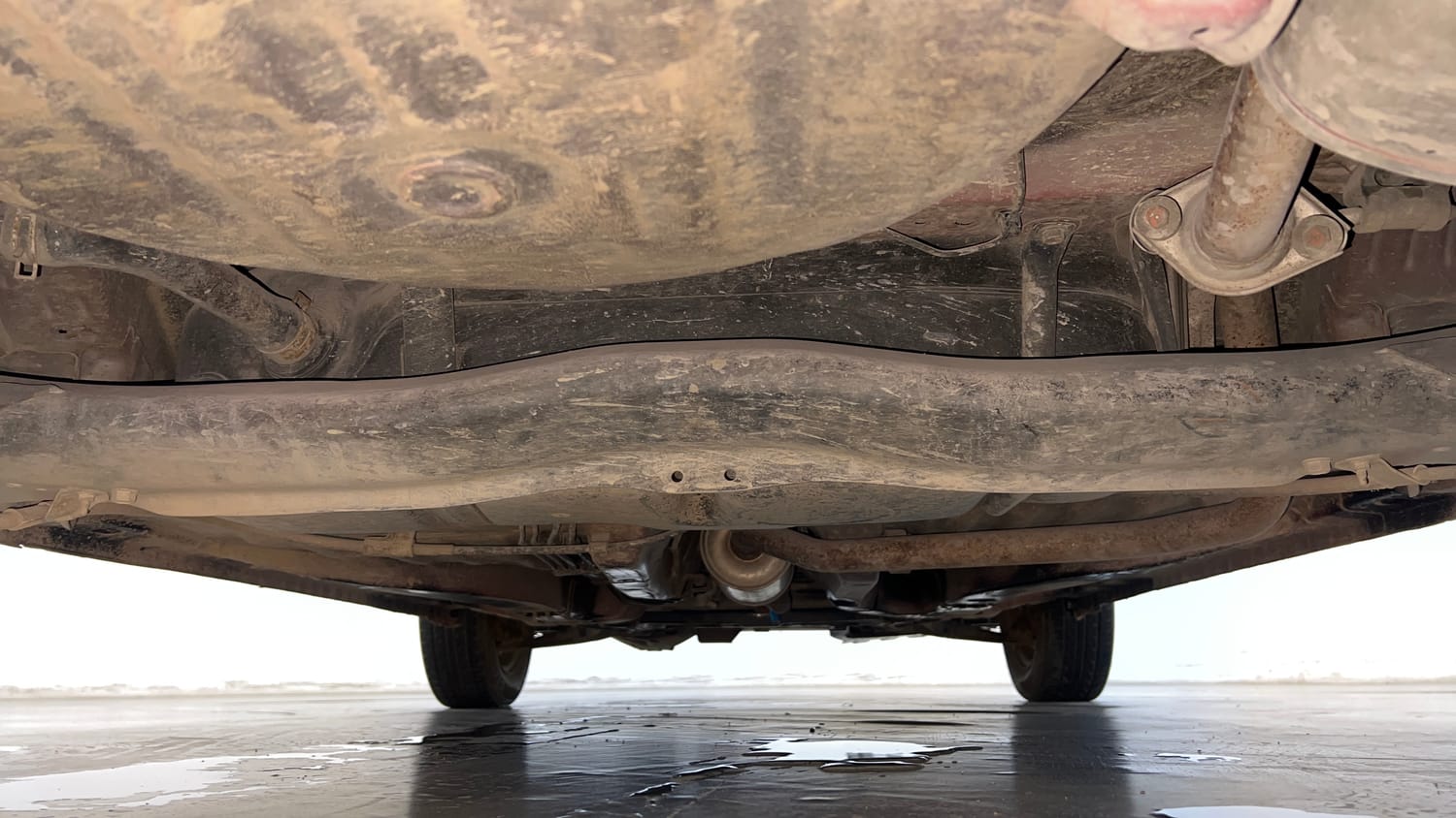 Used 2013 Honda Brio S MT Petrol Manual extra REAR UNDERBODY VIEW (TAKEN FROM REAR)