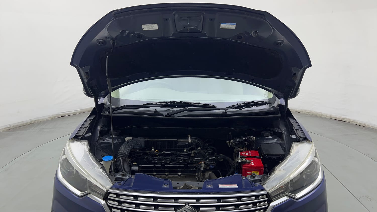 Used 2018 Maruti Suzuki New Ertiga ZXi AT Petrol Automatic engine ENGINE & BONNET OPEN FRONT VIEW