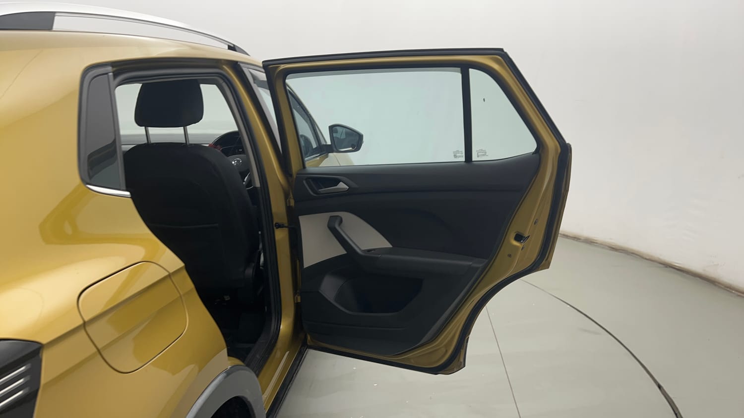 Used 2022 Volkswagen Taigun Topline 1.0 TSI MT Petrol Manual interior RIGHT REAR DOOR OPEN VIEW