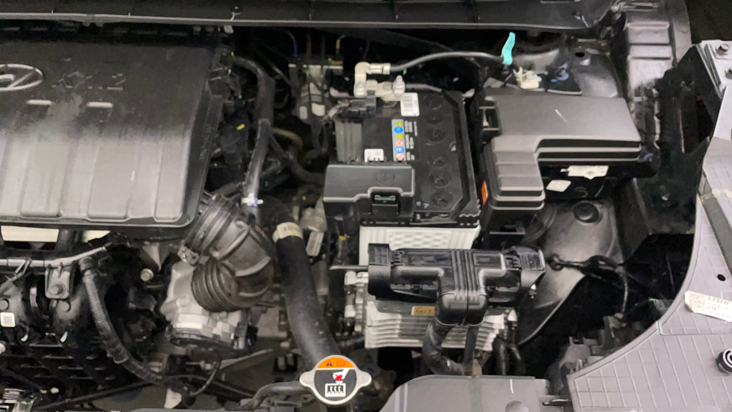 Used 2026 Hyundai Exter 1.2 Kappa Petrol AMT HX 3 Petrol Automatic engine ENGINE LEFT SIDE VIEW