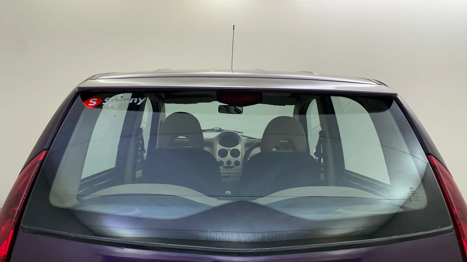 Used 2015 Tata Nano Twist XT Petrol Manual exterior BACK WINDSHIELD VIEW