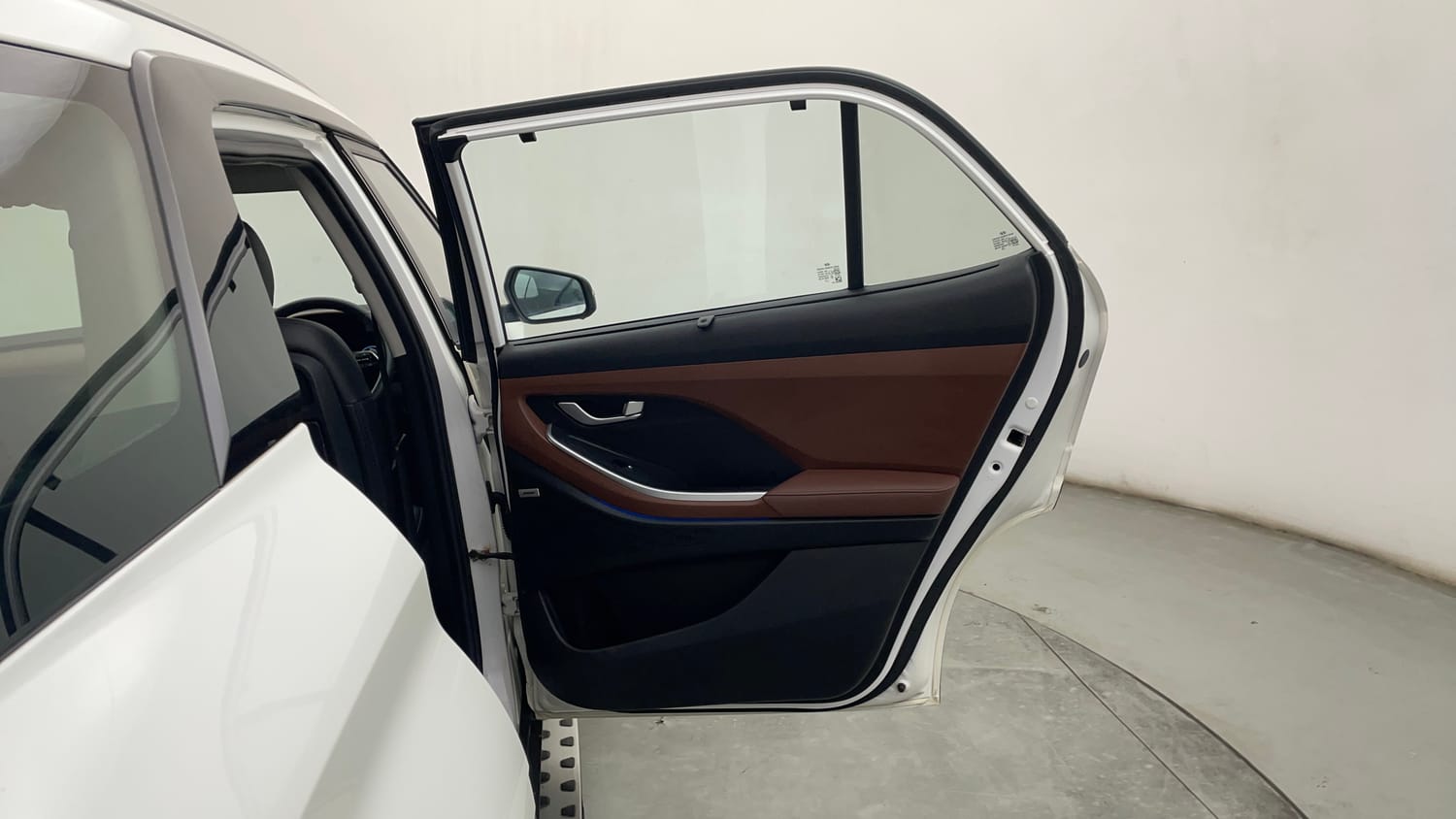 Used 2021 Hyundai Alcazar Platinum (O) 6 STR 2.0 Petrol AT Petrol Automatic interior RIGHT REAR DOOR OPEN VIEW