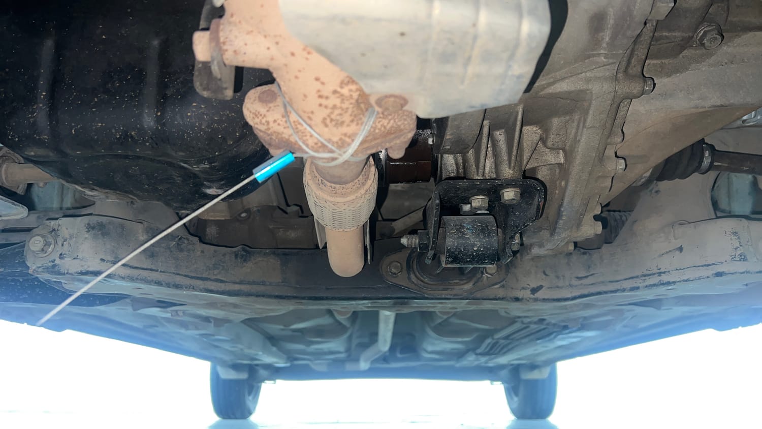 Used 2019 Hyundai Santro Sportz CNG Cng Manual extra FRONT LEFT UNDERBODY VIEW