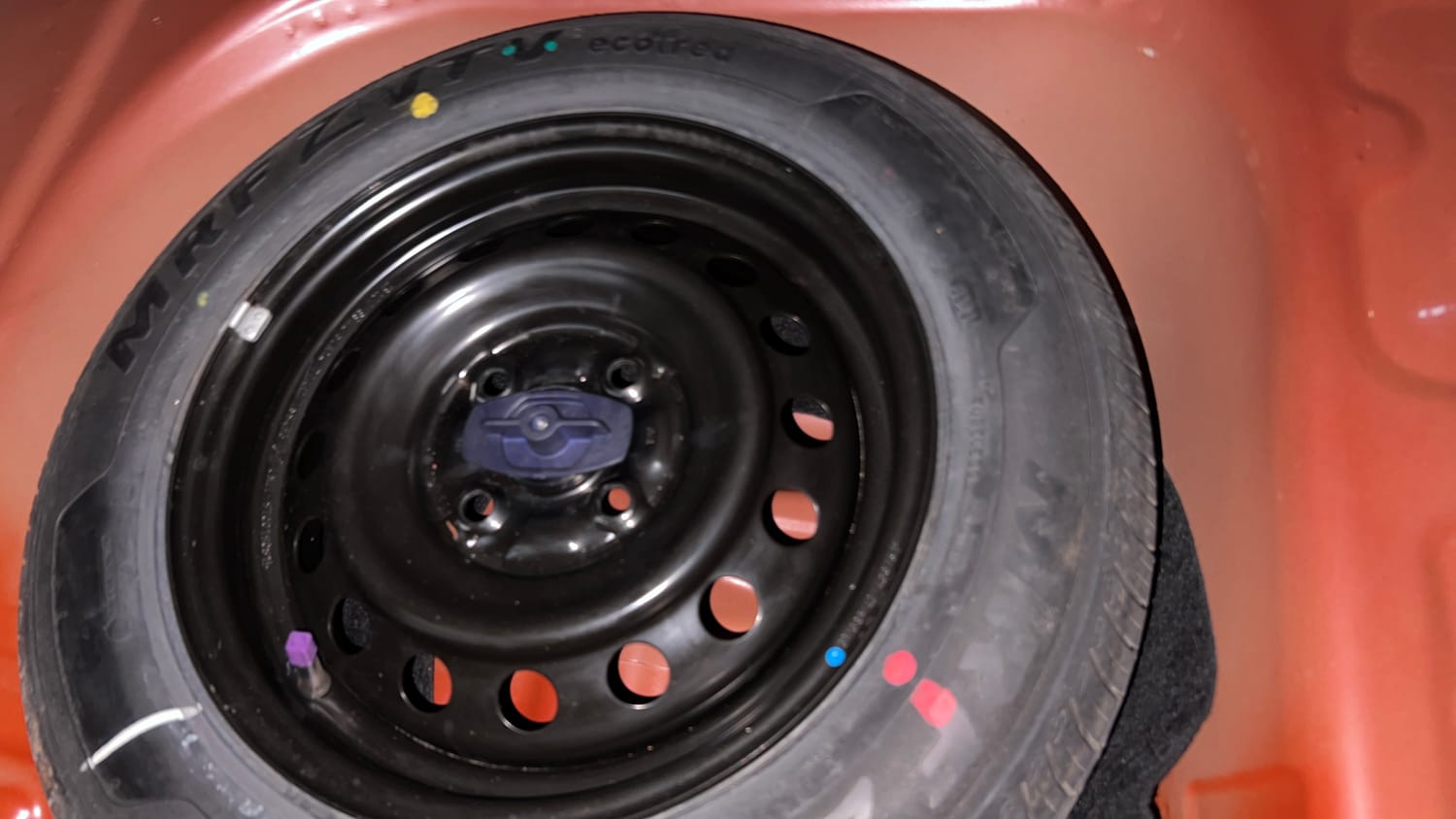 Used 2023 Maruti Suzuki Wagon R ZXI Plus 1.2 Dual Tone Petrol Manual tyres SPARE TYRE VIEW
