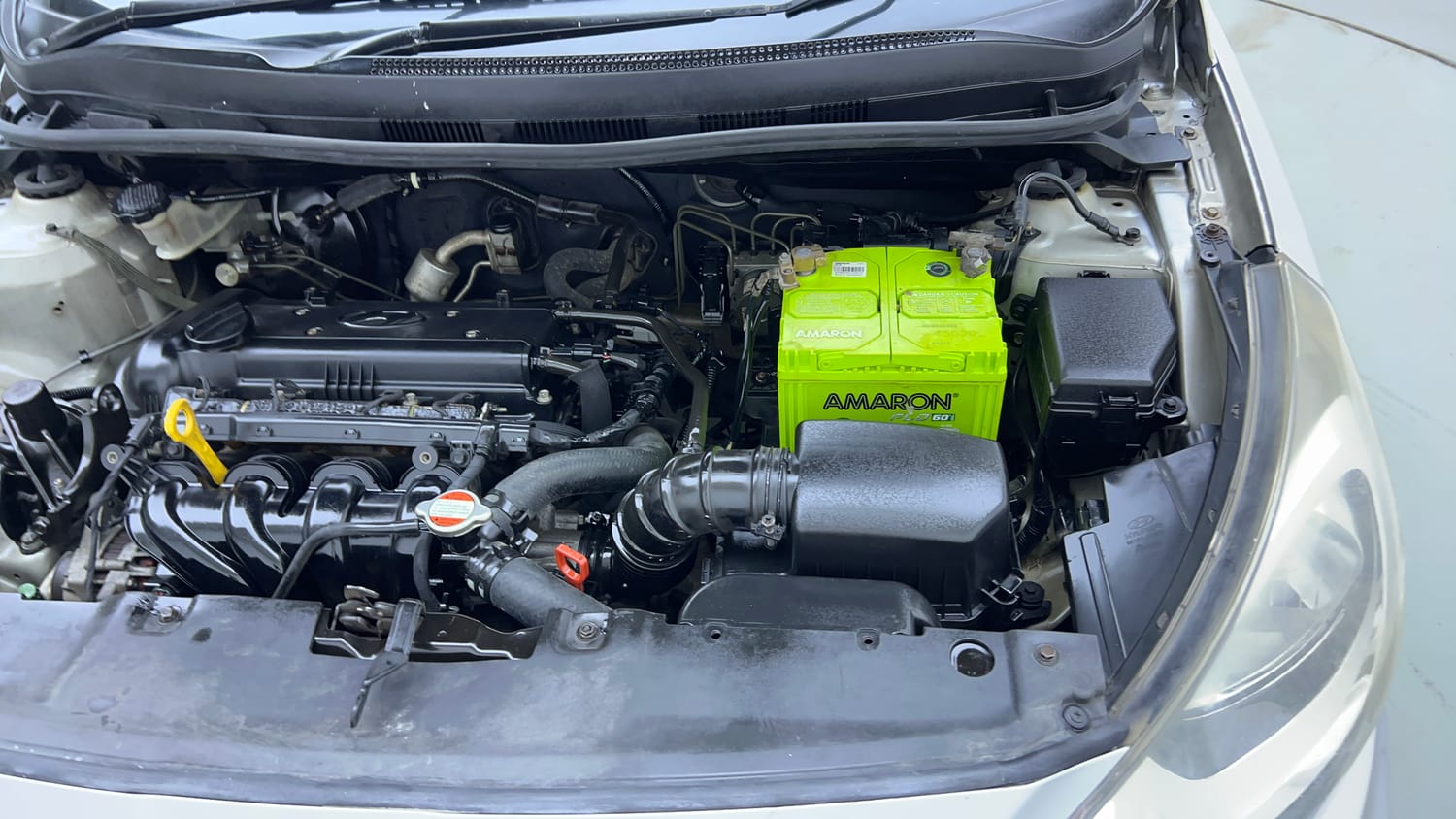 Used 2013 Hyundai Verna Fluidic 1.6 VTVT SX AT Petrol Automatic engine ENGINE LEFT SIDE VIEW