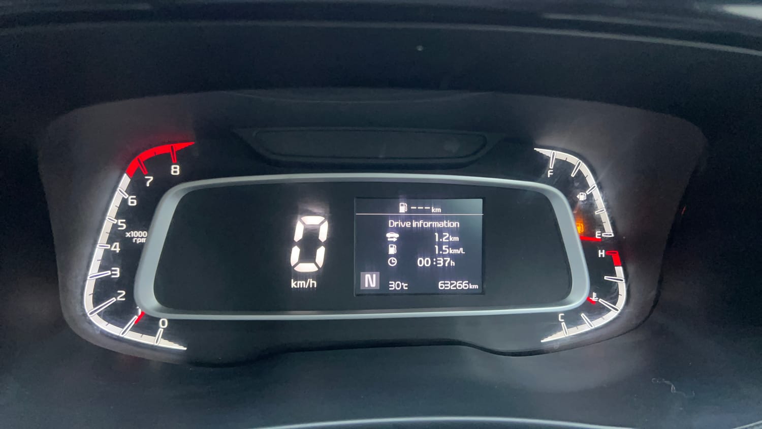Used 2020 Kia Sonet HTX 1.0 iMT Petrol Manual interior CLUSTERMETER VIEW