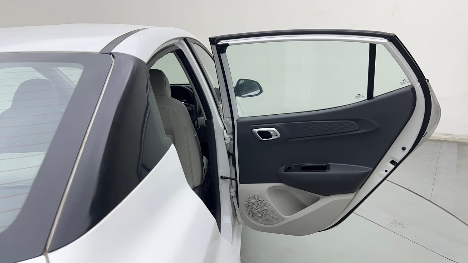 Used 2024 Hyundai Aura SX Plus 1.2 AMT Petrol Petrol Automatic interior RIGHT REAR DOOR OPEN VIEW