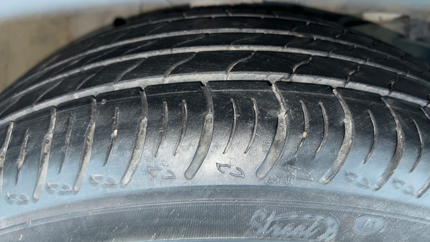 Used 2018 Honda WR-V S MT Petrol Petrol Manual tyres RIGHT FRONT TYRE TREAD VIEW