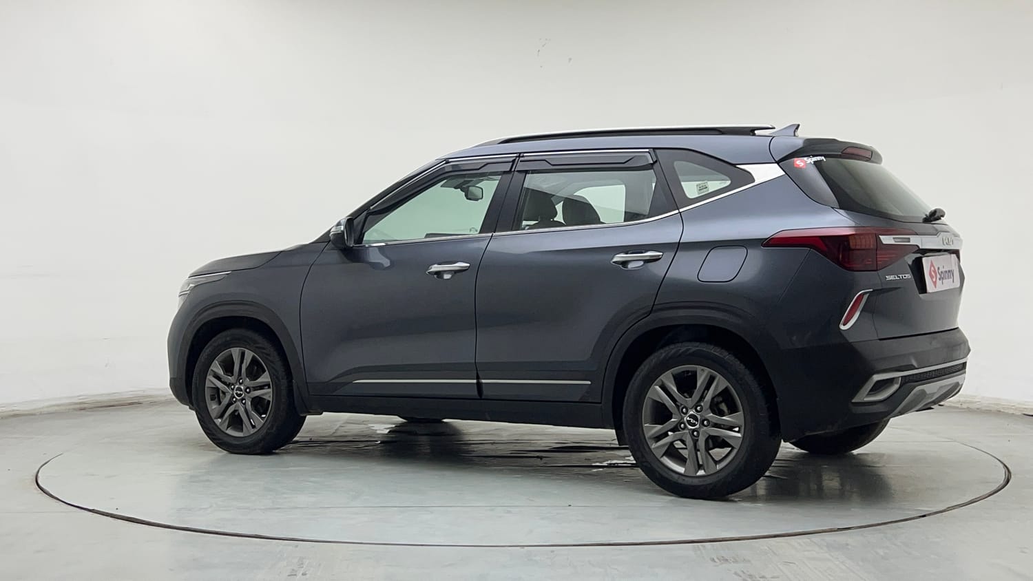 Used 2021 kia Seltos HTX 1.5 IVT Petrol Automatic exterior LEFT REAR CORNER VIEW