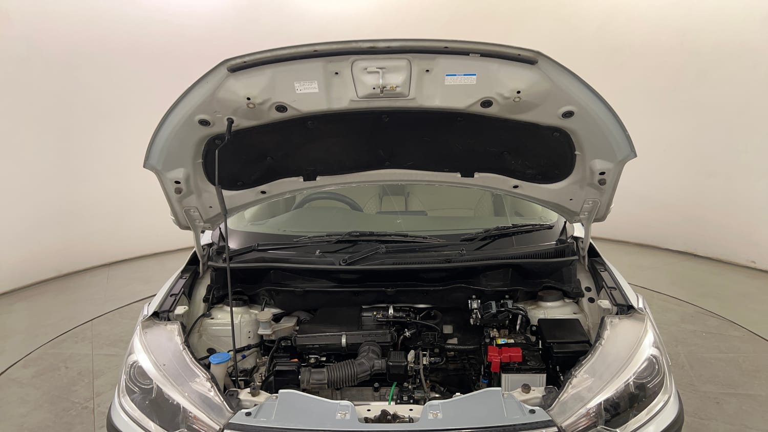 Used 2023 Maruti Suzuki Ertiga ZXi Plus Petrol Manual engine ENGINE & BONNET OPEN FRONT VIEW