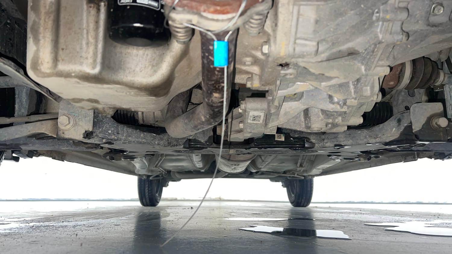 Used 2023 Maruti Suzuki Alto K10 VXi AGS Petrol Automatic extra FRONT LEFT UNDERBODY VIEW