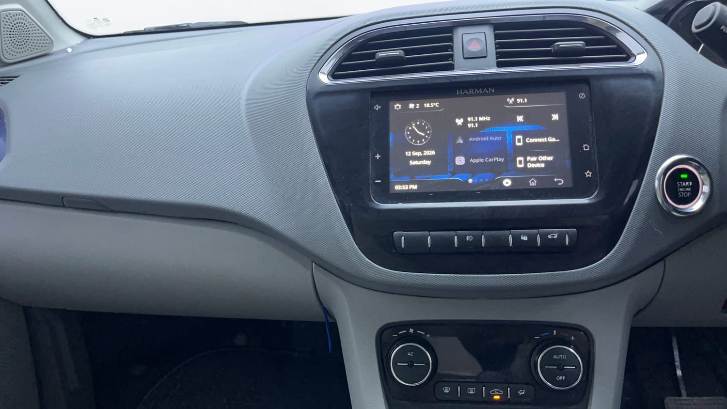 Used 2021 Tata Tigor XZA Plus Petrol Automatic interior MUSIC SYSTEM & AC CONTROL VIEW