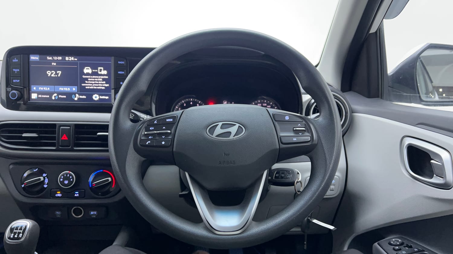 Used 2023 Hyundai Grand i10 Nios Sportz 1.2 Kappa CNG Cng Manual interior STEERING VIEW